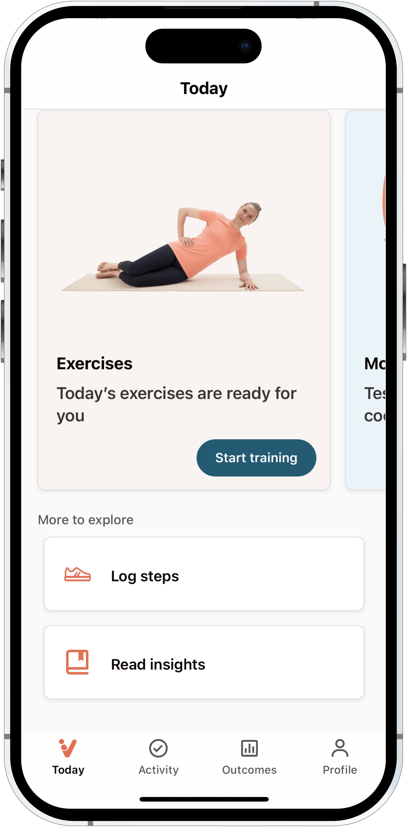 Entry via the Today page
