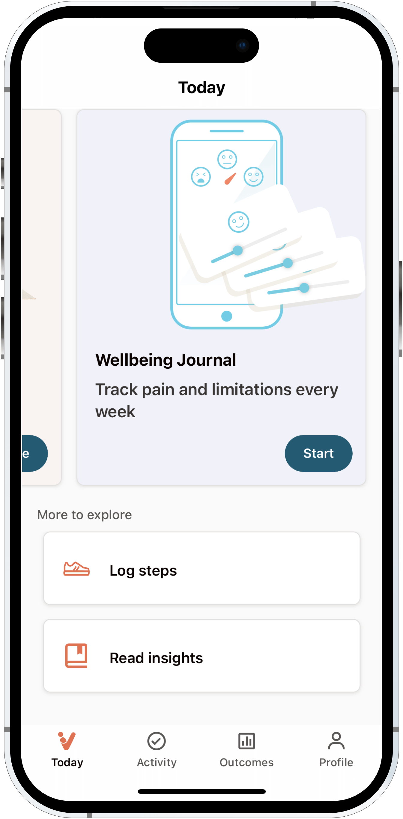 Entry via the Today page