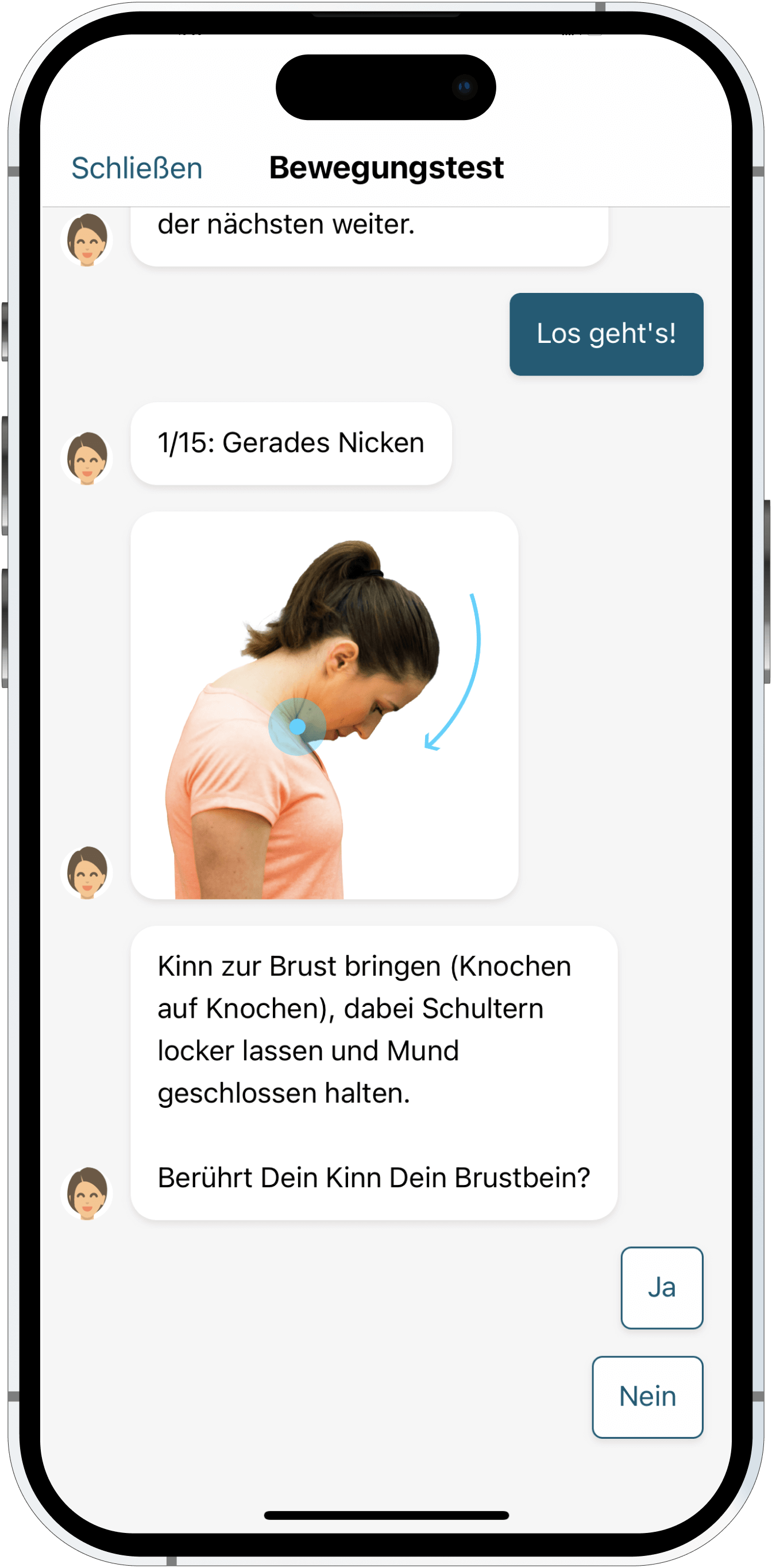 Durchführung des Tests